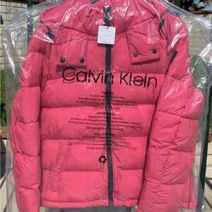 Calvin Klein Pink Puffer Jacket